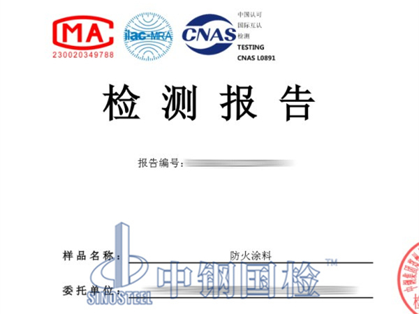 防火涂料检测报告